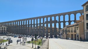Den romerske akvædukt i Segovia.