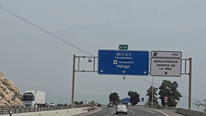 å er vi på vej mod Malaga. Autocamper til Gibraltar