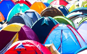 find camping spot festival