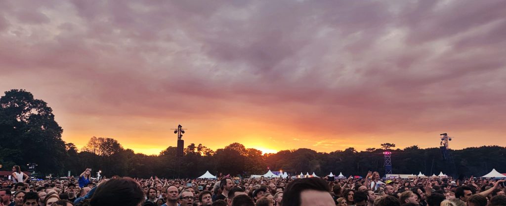 sunset at concert