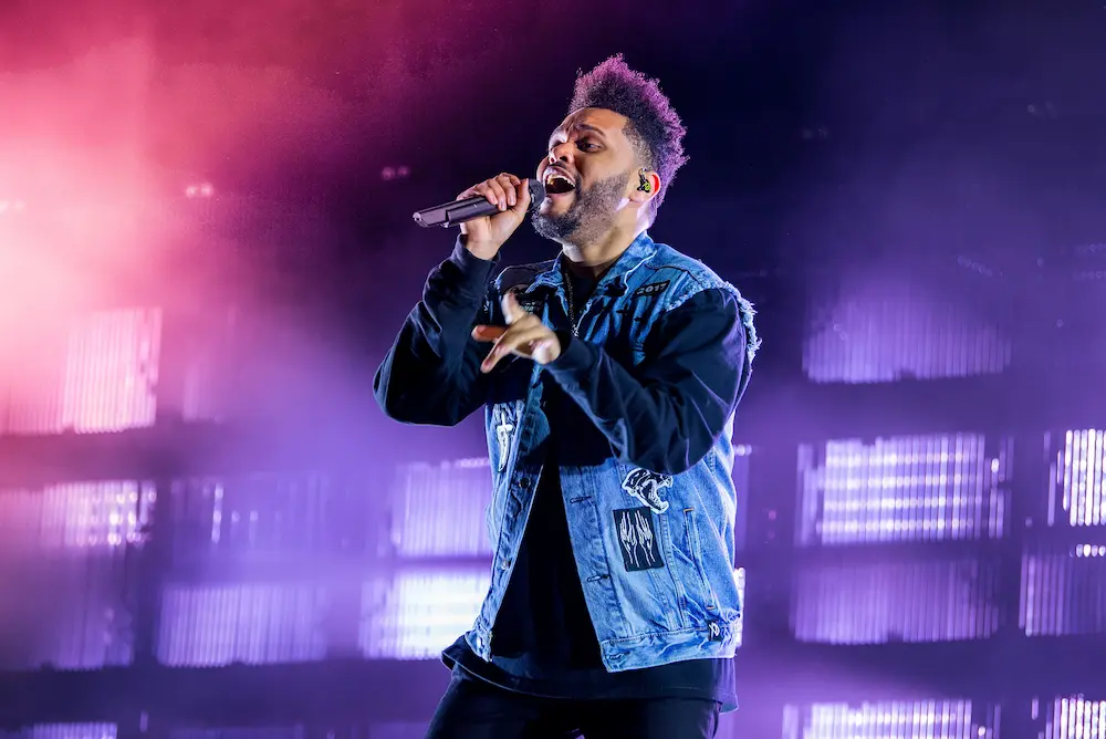 The Weeknd live performance