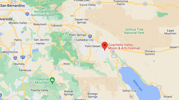 coachella festival location google maps