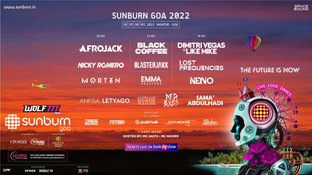 Sunburn Goa Festival Lineup