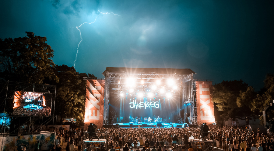 thunderstorm at festival