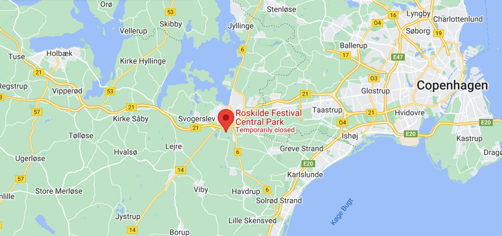 Roskilde Festival Location Google Maps