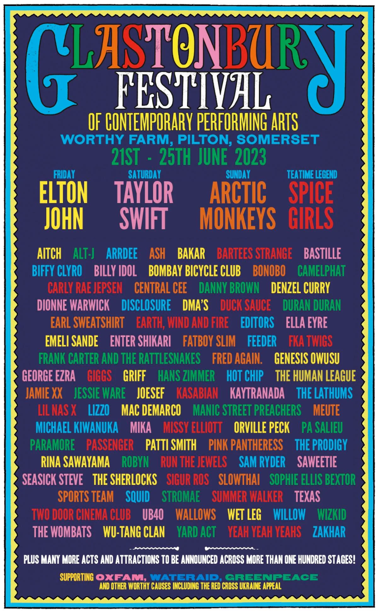 Glastonbury Festival 2024 Lineup and More Information