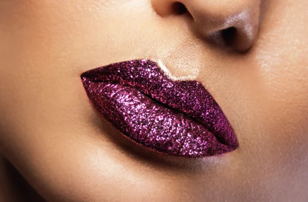 festival glitter lipstick makeup