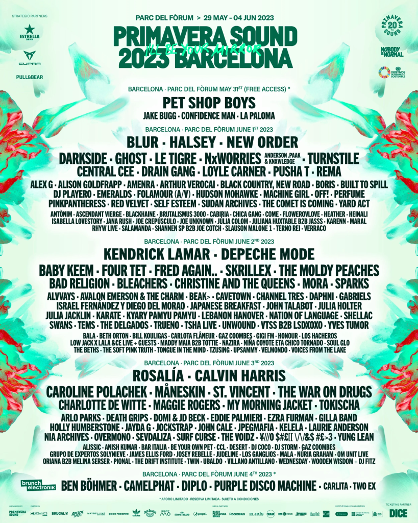 Primavera Sound lineup 2023