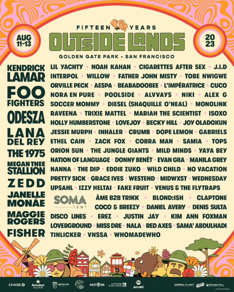 Outside Lands Music and Arts Festival 2023 Lineup and Info