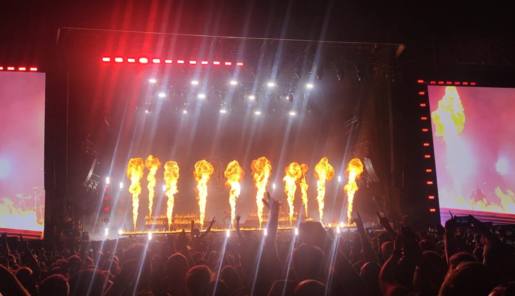 Stage pyros Graspop 2023 Parkway Drive