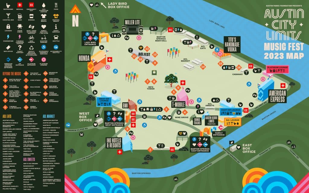 ACL Festival Map 2023