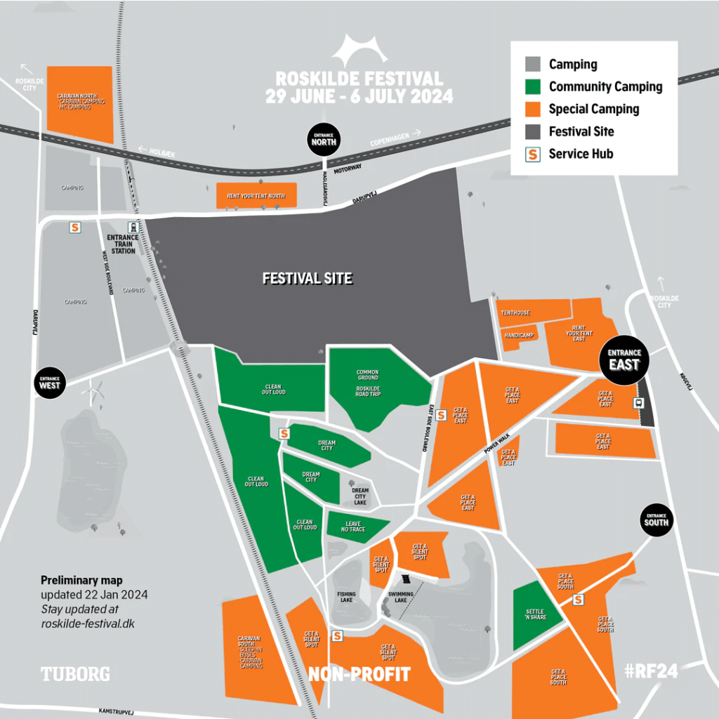 Roskilde Festival Map 2024