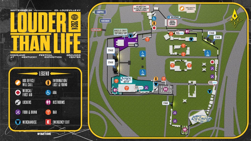 Louder Than Life: Festival Map 2024