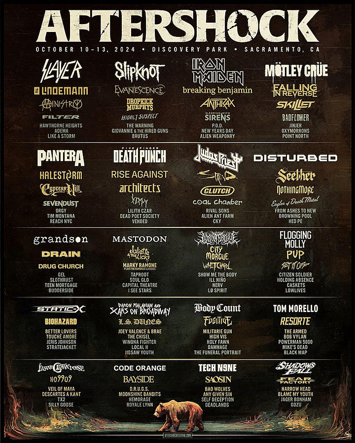 Aftershock Festival 2024: Lineup Poster