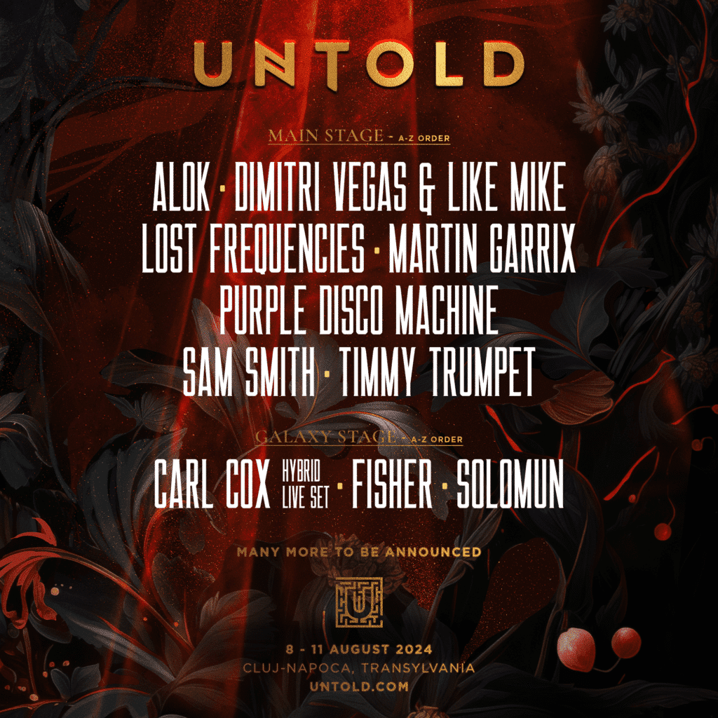 Untold Festival: Lineup Poster 2024