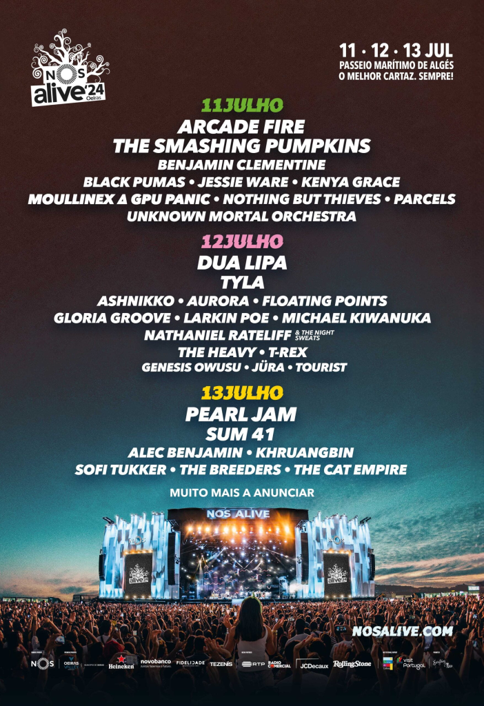 NOS Alive Festival Lineup: Poster 2024