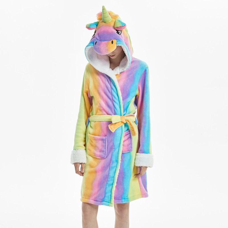 Unicorn Regenboog Badjas