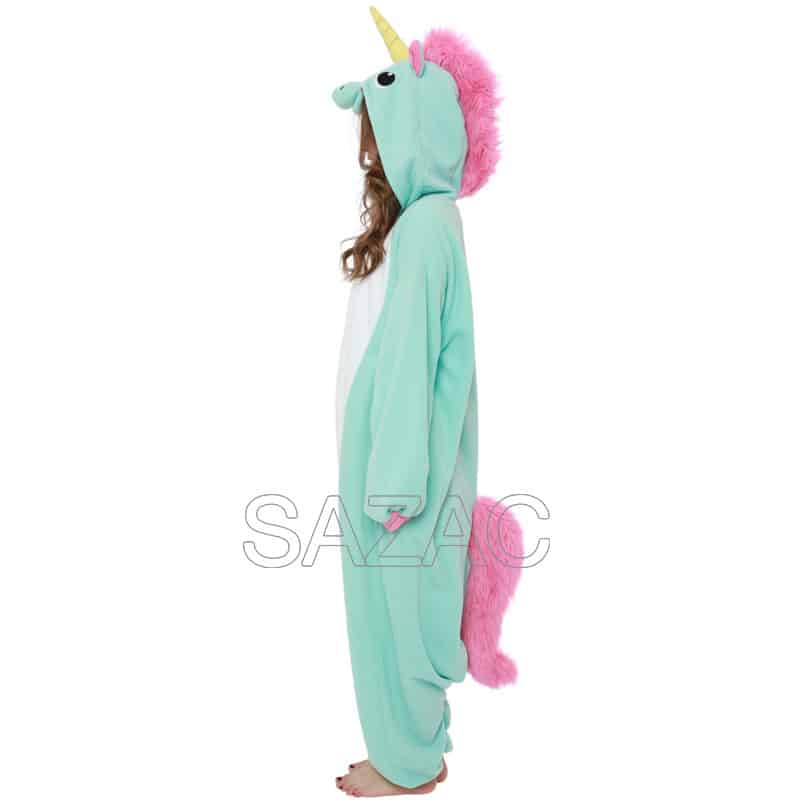 Blauwe eenhoorn onesie (Premium)