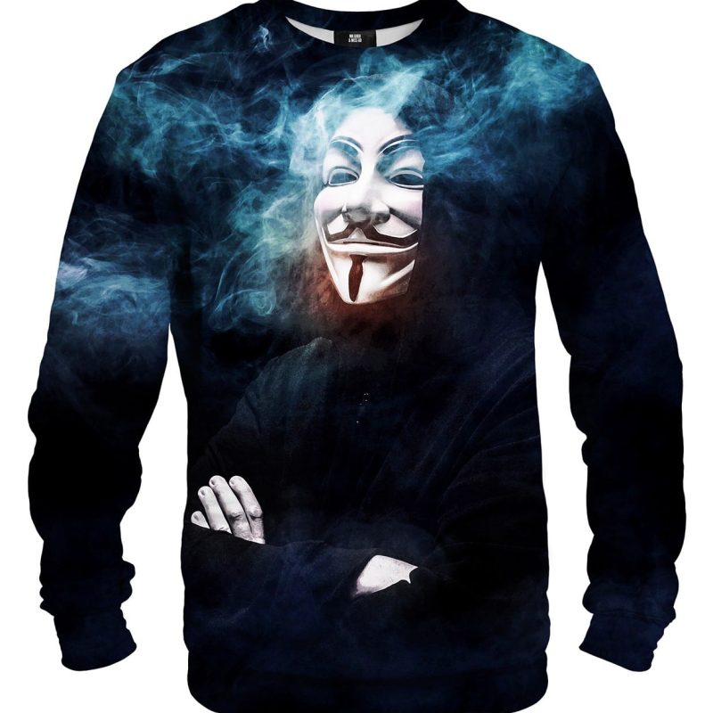 Anonymous mask sweater