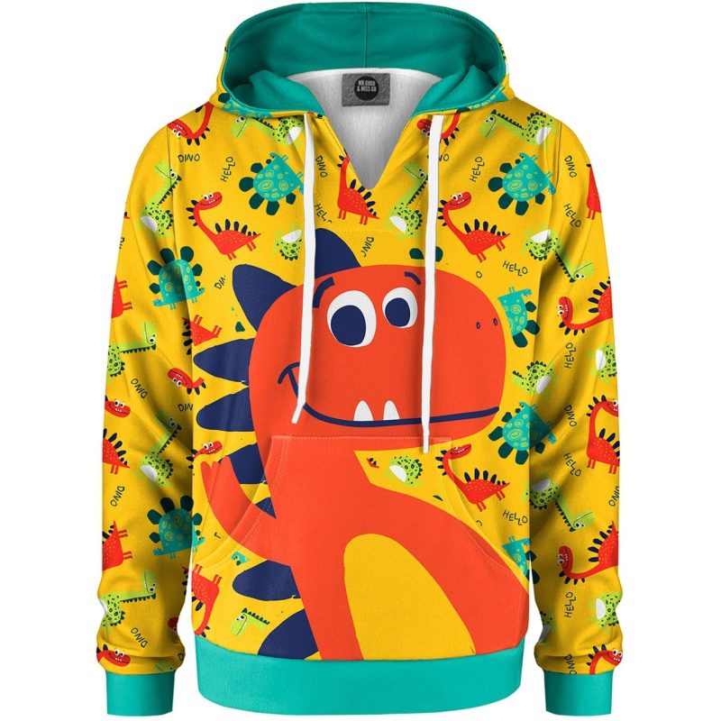 dino kids hoodie kangaro