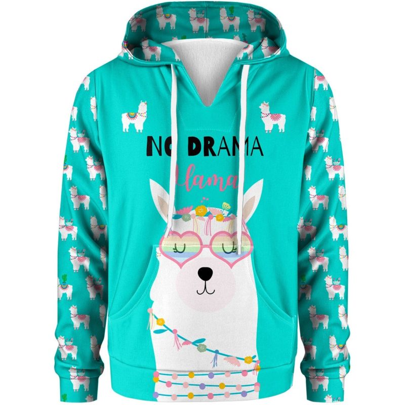 No Drama Llama Kids Hoodie - Afbeelding 1