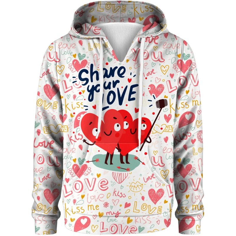 love selfie kids hoodie kangaro