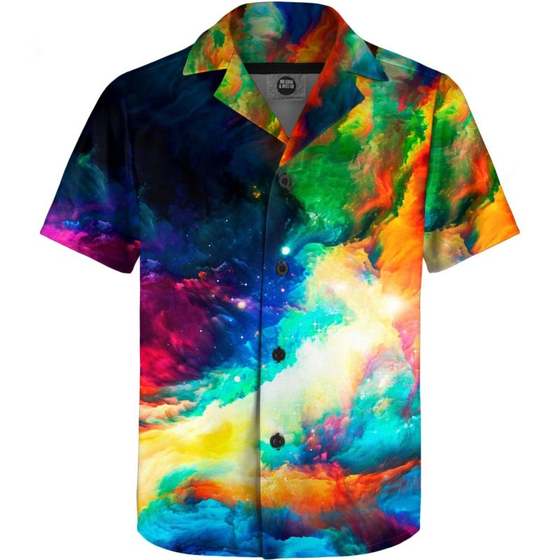 colorful space boys shirt