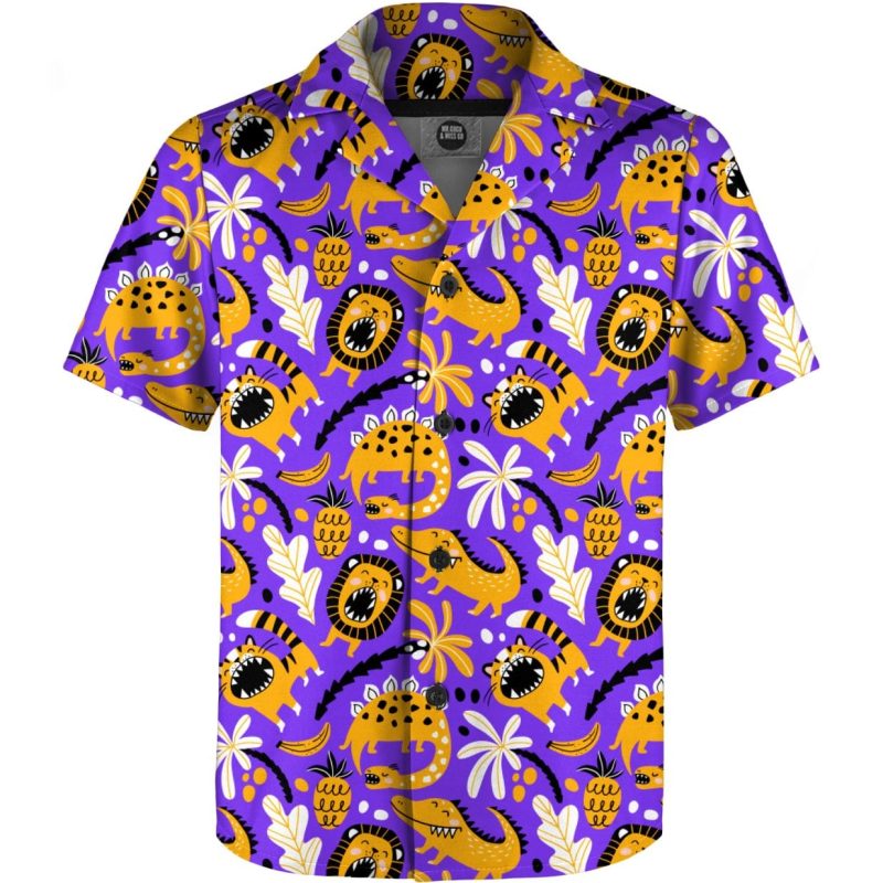 Dino pattern boys shirt
