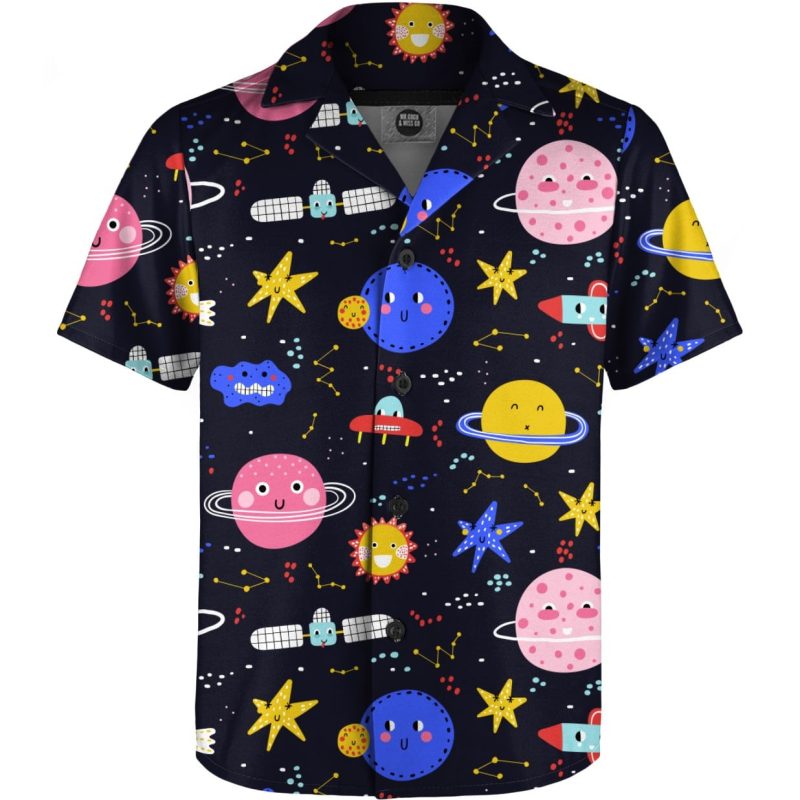 Funny space boys shirt