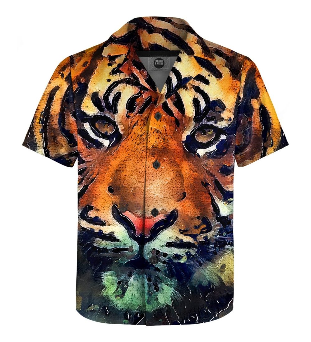 Aquarelle tiger boys shirt