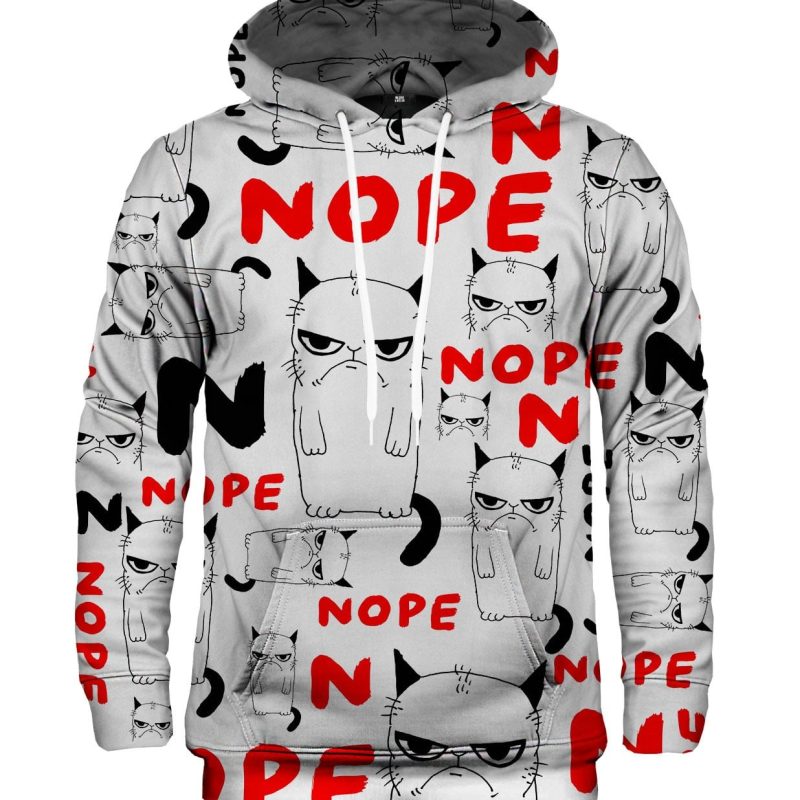 Grumpy nope hoodie