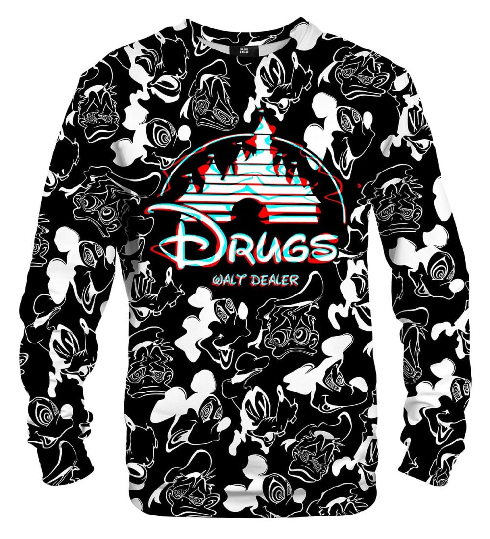 Black and white Walt Dealer sweater