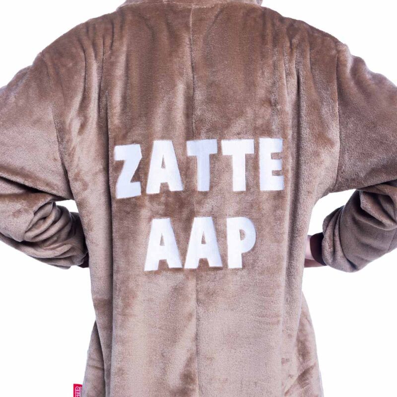 Zatte aap achterkant onesie