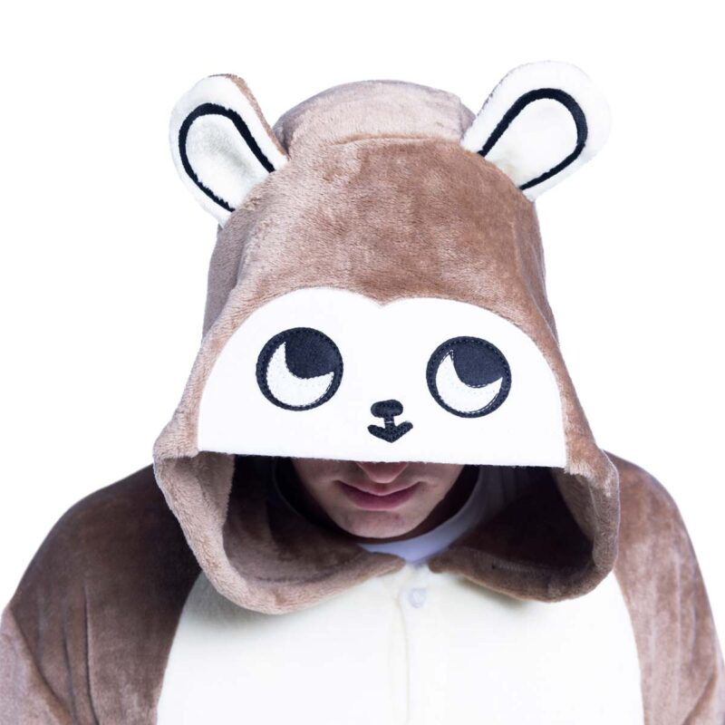 Hoofd zatte aap onesie