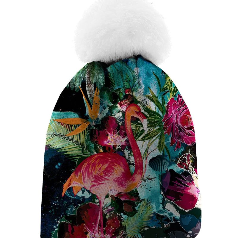 Colorful Flamingo beanie