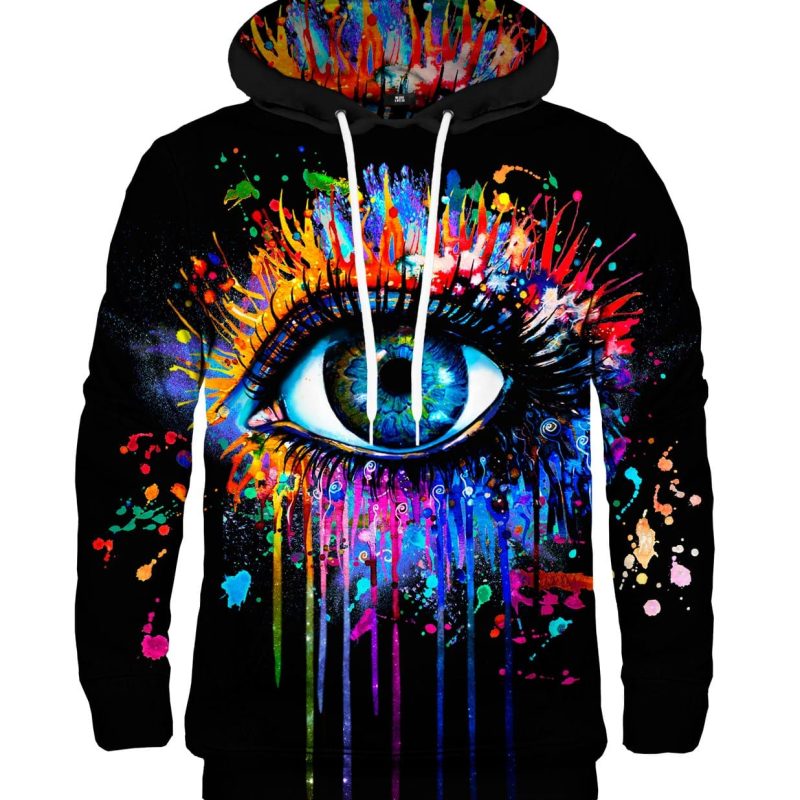 Black Fullprint hoodie