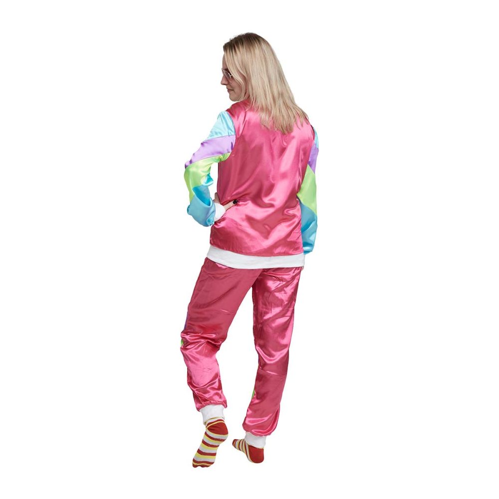 Foute trainingspak 80s | Basic roze