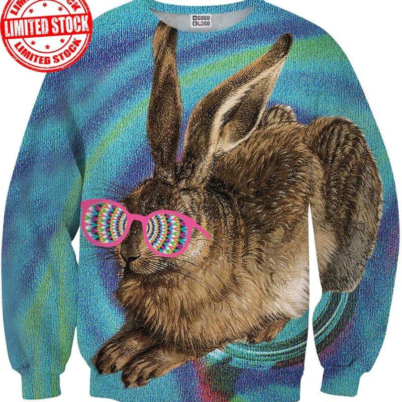 crazy rabbit cotton sweater