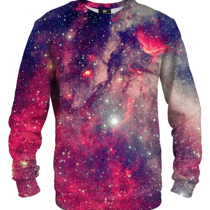 red galaxy cotton sweater