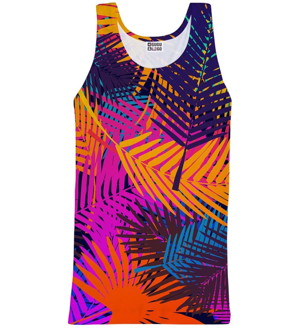 Colorful palm tank top