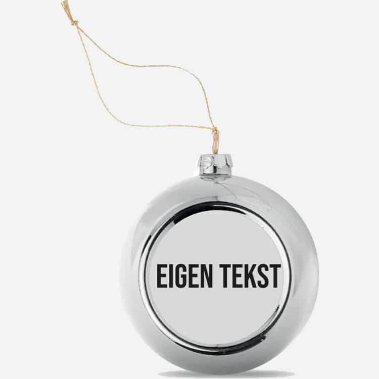 Kerstbal met eigen tekst!