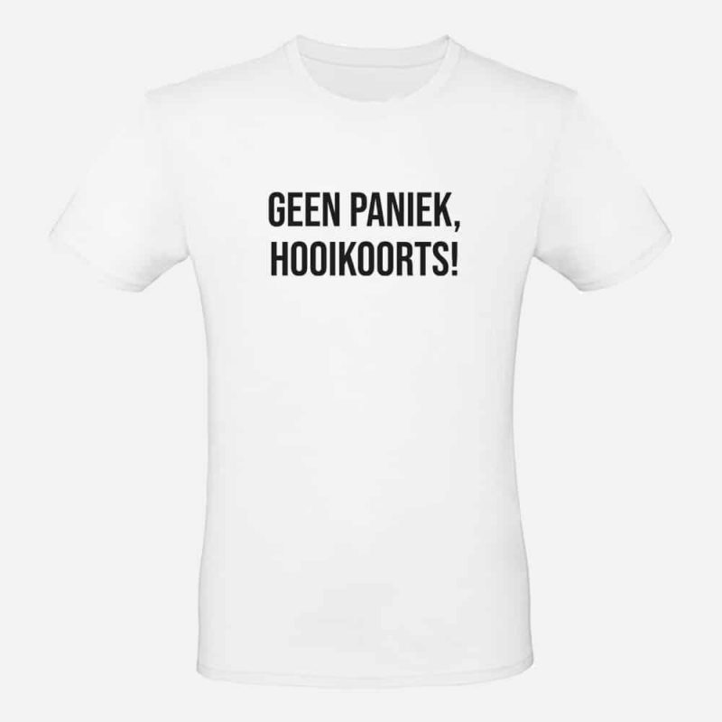 Heren T-shirt | Geen paniek, hooikoorts!
