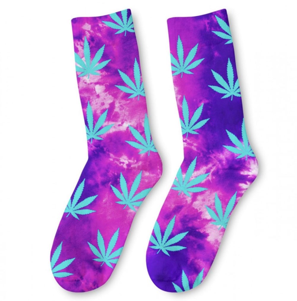 Tie dye jane neon Socks