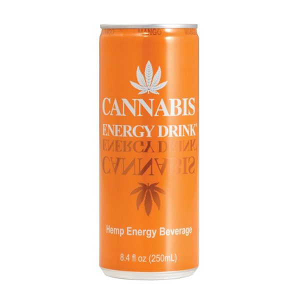Welsprekend enthousiasme kip Cannabis Energy Drink Mango | Tray - 24 blikjes x 250 ml - Festival Winkel