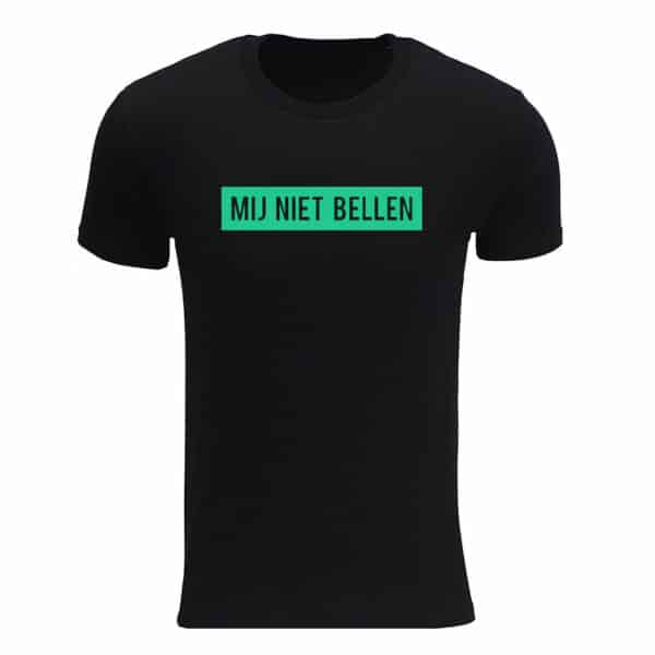 Mij niet bellen GLOW T-shirt heren