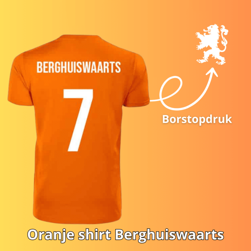 Berghuiswaarts oranje shirt