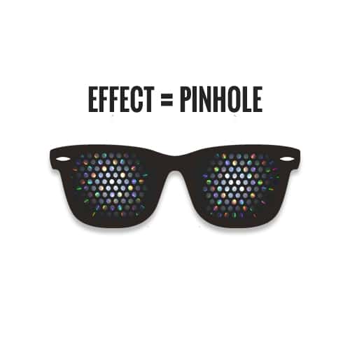 Pinhole spacebril | Eat sleep rave repeat
