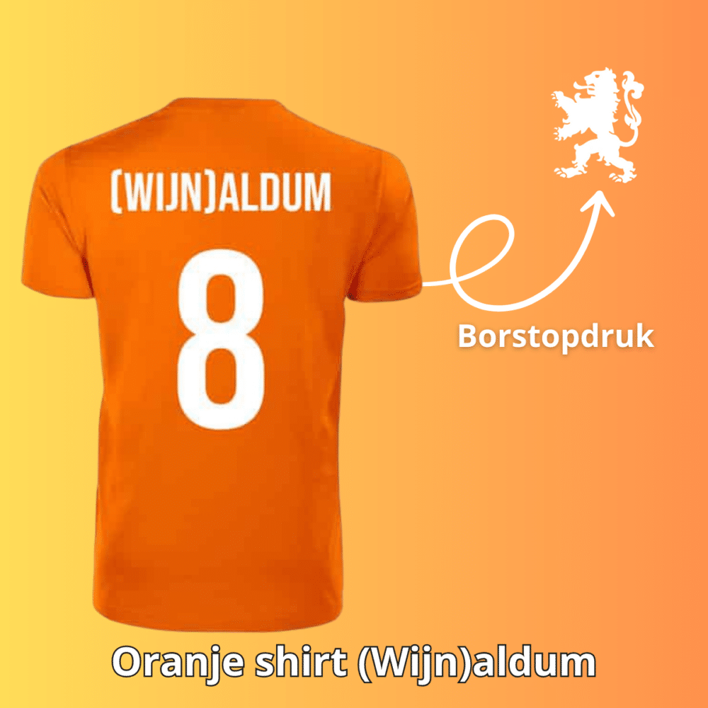 Oranje shirt | (Wijn)aldum