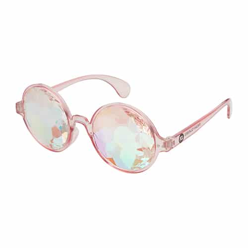 Basic caleidoscoop bril transparant roze | Flower