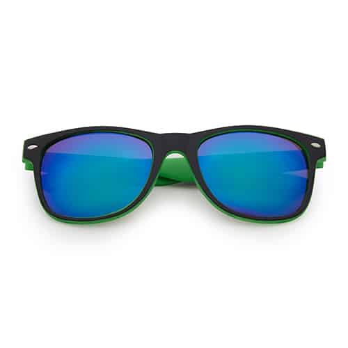 Festival zonnebril | Wayfarer groen/zwart